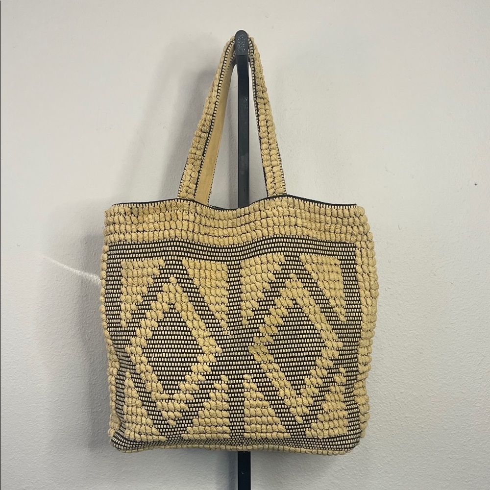 Artisan Handwoven Textured Tote Bag Oversized Boho Global Style Made in India